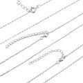 wholesale S925 Sterling Silver Adjustable Handmade Chain Cross Chain Necklace Wholesale Accessories-0-0