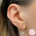 wholesale S925 Sterling Silver Petal Marquise Diamond Earrings,。-0-1