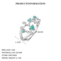 wholesale S925 Sterling Silver Zodiac Birthstone Ring for Women, New Fashion Minimalist Design-K2409_Sagittarius_Mideo 8 925 silver