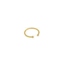 wholesale S925 Sterling Silver 411 Korean Version Ins Minimalist Micro-Inlaid Zirconium Ring for Women, Versatile Band-JT414 18K Gold [No. 14/Adjustable]  Opening adjustable