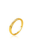wholesale S925 Gold-plated Couple Rings with Stackable Circle Design, Minimalist Unisex Style, Popular for Men and Women-0-6