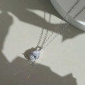wholesale S925 Sterling Silver Cloud-Pull Jewelry Necklace, Luxury 8A Ultra-Sparkling Zircon Necklace, Teardrop Zircon, Cross-Border Bestseller-0-0