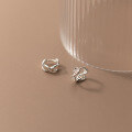 wholesale S925 Sterling Silver Forest-style Sweet and Simple Line Hollow-out Ear Clasp Fashionable and Unique Temperament Ear Jewelry G9897-0-0
