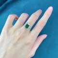 wholesale High-Carbon Diamond ZHUO Zhifang New Rectangular 2-Carat Simulated Emerald 7*9 Ultra-Sparkling-0-1