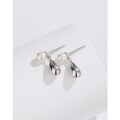 wholesale 925 Sterling Silver Waterdrop Pearl Earrings New Earrings, Small and Minimalist Design, Fashionable and Elegant, High-End Earrings for Women-0-2