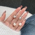 wholesale S925 Sterling Silver Nordic New Pearl Drop Earrings for Women, Goddess Style Fashion Versatile Design Wholesale-0-0
