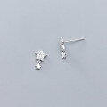 wholesale S925 Sterling Silver Nalan Women's Korean Style Fashion Diamond Inlaid Star Short Ear Studs Sweet Tassel Ear Accessories G5105-0-3