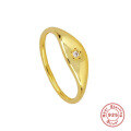 wholesale S925 Sterling Silver Minimalist Smooth Heart Ring, a trendy and creativeins style ring-0-0