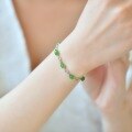 wholesale 925 Silver with Certificate Inlaid Water Drop Hetian Jasper Bracelet, Small Batch Design, Vintage Style Pure Silver Jade Jewelry-0-5