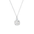 wholesale 925 Sterling Silver 2-Carat Moissanite Necklace for Women, Small and Exquisite Luxury Pendant Collarbone Chain, Mother's Day Gift for Mom-0-4