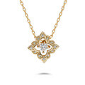 wholesale S925 Gold-Plated Duli Japanese Ice Flower Necklace Women's Versatile Collarbone Chain Light Luxury Elegant Style Jewelry Wholesale-0-4