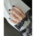wholesale S925 Sterling Silver Versatile Korean Style Ins Fashion Minimalist Double-Layer Line Design Adjustable Open Ring for Women-0-2