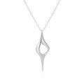 wholesale S925 Sterling Silver 559 Alien Water Drop Hollow-Out Necklace for Women, Irregular, Small Batch, Original, Unique, Elegant Wholesale Silver Jewelry-0-0