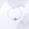wholesale S925 Sterling Silver Four-Leaf Clover Bracelet for Women, Ins Style Internet Celebrity Same-Chic Wind Cross-Border New Accessory-0-3