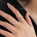 wholesale S925 Sterling Silver Korean Star Ring for Women, Small and Fresh Geometric Band, Niche Luxury Fashion, Versatile-0-2