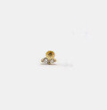 wholesale S925 Sterling Silver Ins-style Diamond Flat Head Threaded Cartilage Ear Stud, New Petite and Versatile Design-0-22