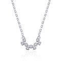 wholesale S925 silver fashion OL temperament collarbone chain women's cross-border new accessory with zirconia, simple and fresh pendant necklace-0-4