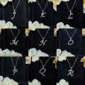 S925 Silver 18k Gold-Plated Moissanite Alphabet Pendant Necklace, DIY Gift-0-3