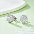 wholesale S925 Silver Plated 18K Gold Hip Hop Full Diamond Earrings with Moissanite for Men-0-1