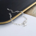 wholesale S925 Sterling Silver Enamel Resin Elephant T Letter Bracelet, Korean Style Ins Trendy Versatile Women's Accessory-0-1