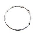 wholesale 999 Sterling Silver Handmade Plain Silver Moebius Ring Intertwined Bracelet for Women Youth Style Solid Push-Pull Pure Silver Bangle for Men-0-4