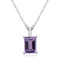 S925 Sterling Silver Zircon Necklace, Minimalist and Luxurious Pendant-0-15