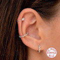 wholesale S925 Sterling Silver Single Row Wave Diamond Ear Cuff, Amazon Bestseller, Elegant Women's Earrings-0-3