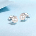 wholesale 925 Sterling Silver New Style Natural Freshwater Pearl Earrings for Women, Small and Exquisite Commuting Earrings, Direct Wholesale from Manufacturer-0-1