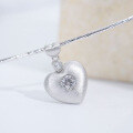 wholesale 18K Gold Plated Vintage 925 Silver with Natural Topaz Heart Pendant for Women-0-4