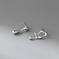 wholesale 925 Silver Korean-style NS Trendy Small and Unique Irregular Teardrop Earrings M06541-0-1