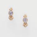 wholesale Sterling Silver Iolite and Labradorite Earrings from Dunli Japanese Style Winter New Collection Gentle and Elegant-0-5