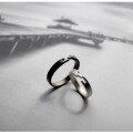 wholesale 925 Silver Mortise and Tenon Couple Rings Open-Ended Matching Bands Minimalist Valentine's Day Stackable Geometric Ring Trendy-0-4