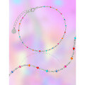 wholesale S925 Sterling Silver 233 Euro-American Style Original Design Minimalist Personality Colorful Resin Bead Splice Chain Link Bracelet for Women-0-1