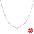wholesale S925 Sterling Silver Classic Small and Large Pearl Necklace,ins-0-1