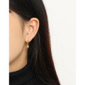 wholesale S925 Sterling Silver Korean Version Ins Minimalist Zircon U-Shape Earrings with a Niche Design Aesthetic-0-2