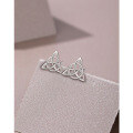 wholesale 925 Sterling Silver Triangle Celtic Knot Earrings for Women, Cross Dangle Hollow Out Autumn Winter Earrings-0-3