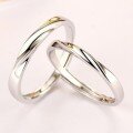 wholesale 925 Sterling Silver Infinite Love Korean-style Personalized Möbius Couple's Ring Open Adjustable Matching Rings with Engraving Drop Shipping-0-5