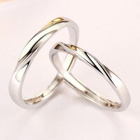 wholesale 925 Sterling Silver Infinite Love Korean-style Personalized Möbius Couple's Ring Open Adjustable Matching Rings with Engraving Drop Shipping-S925 sterling silver Open ended women's ring
