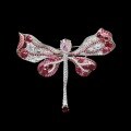 wholesale Gold Plated 925 Silver High Carbon Diamond Cindy Chao Powder Blue Dragonfly Fashion Niche Jewelry Women's Brooch-0-2