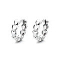 wholesale S925 Sterling Silver Heart-to-Heart Love Ear Clips, Small and Fresh Sweet Gentle Temperament Style with Design Sense Earrings for Women-0-4