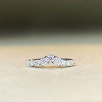 wholesale 18K Gold Plated S925 Sterling Silver Moissanite Ring for Women, D Color Moissanite Ring, Factory Direct Best-Selling Wholesale-Silver-MS178 (Moissanite) 9