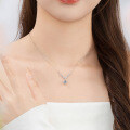 S925 Sterling Silver Moissanite Shining Galaxy Necklace-0-1