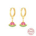 wholesale S925 Sterling Silver Mini Tropical Fruit Earrings, a best-selling creative minimalist design-0-12