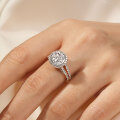 Wholesale Starry Zircon Ring, Alloy Rhinestone Design, High-End Moissanite Style-0-1