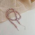 wholesale S925 Sterling Silver Natural Freshwater Pearl Necklace for Women, High Gloss and Luster, Spring and Summer Fashion Style, Mother's Pearl Chain-0-2