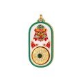 wholesale Sterling silver gold-plated enamel-fired Green Tara, Tsui Lhamo, Yellow Jambhala pendant necklace accessory for DIY-0-4