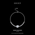 Sterling Silver Square Moissanite Bracelet, Simple Women's New Style High-End Live Stream Factory Direct Jewelry-0-4