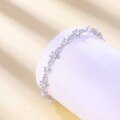 wholesale S925 Sterling Silver Hot-selling New Accessories Women's High-end Sense of Luxury Ins Style Full-Drop Zirconia Bracelet-0-2