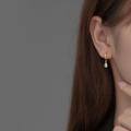wholesale S925 Silver Single Diamond Teardrop Ear Studs Sweet Korean Style Fresh Women's Ear Jewelry M01885-0-0