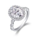 S925 Silver Exaggerated Moissanite Custom Ring for Women-0-3